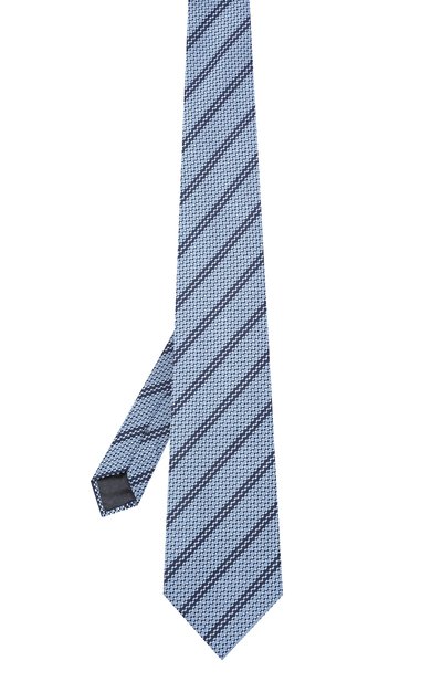 Шелковый галстук ZEGNA голубого цвета по цене 19650 руб., арт. Z2D33T/1XW, фото 3 Шелковый галстук ZEGNA, арт. Z2D33T/1XW, фото 3