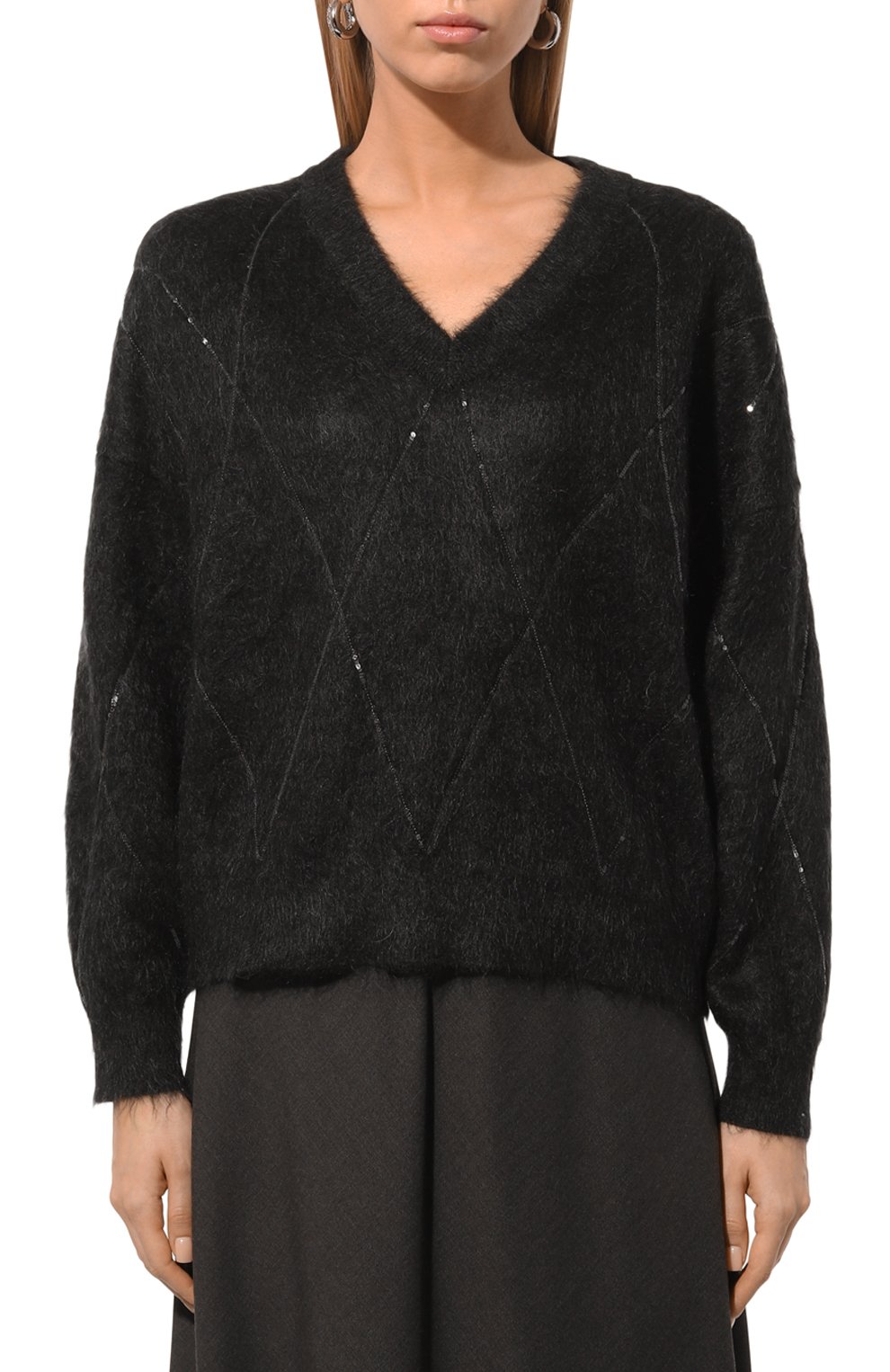 Пуловер из шерсти и кашемира BRUNELLO CUCINELLI, арт. MBP110802, фото 3