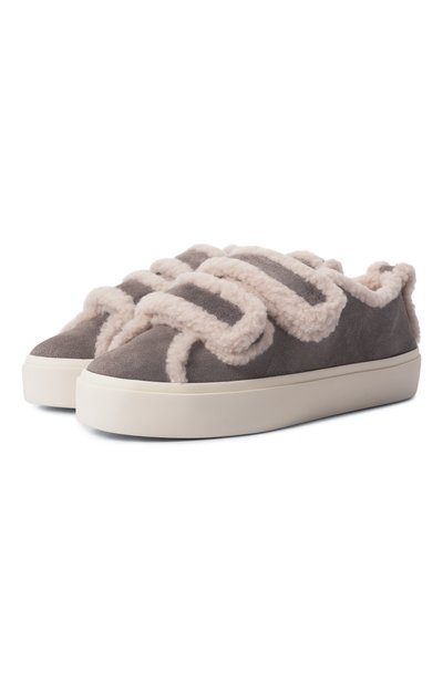 Женские замшевые кеды shearling low velcro INUIKII, арт. 1001.001.0231