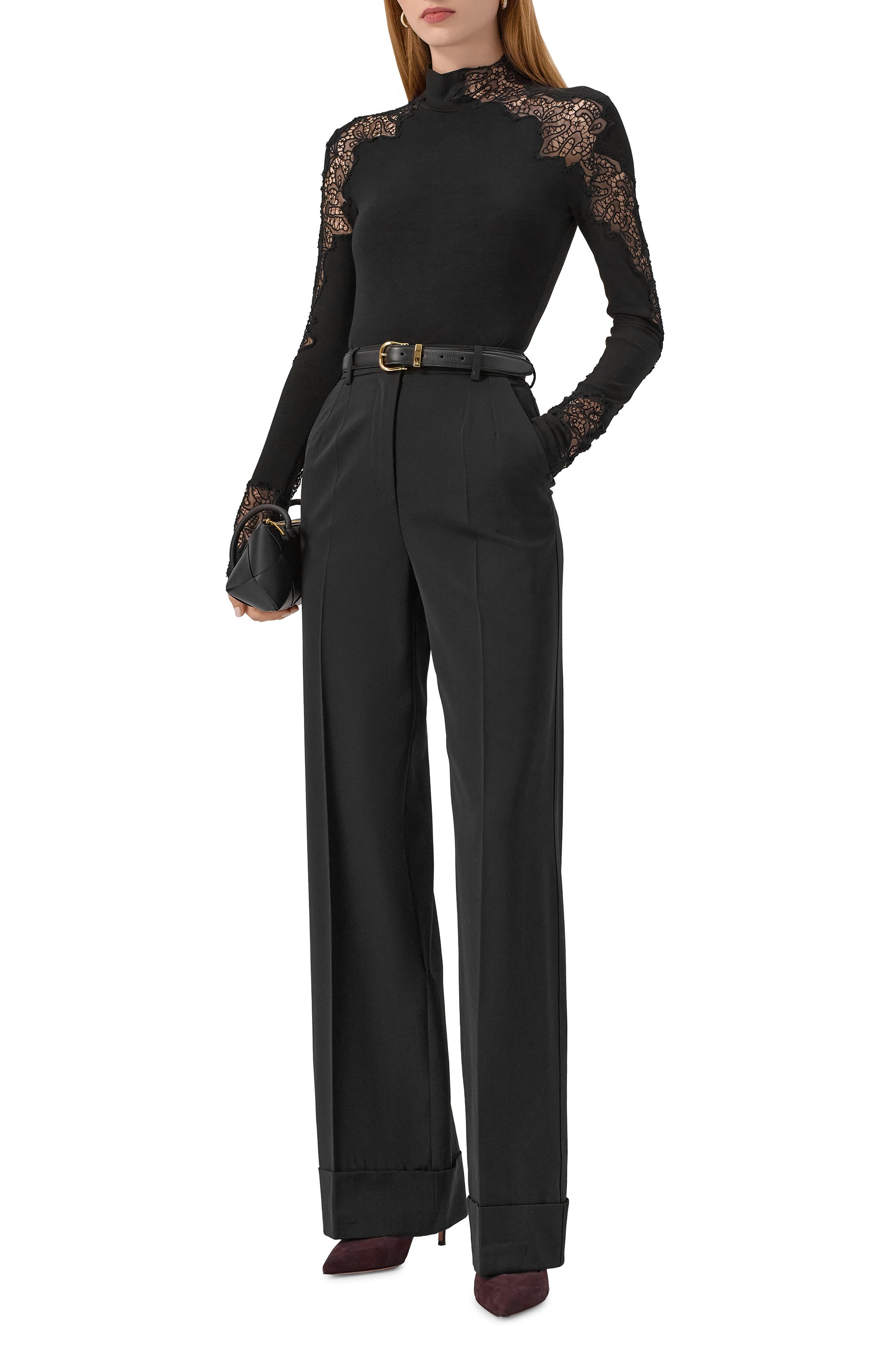 Боди из вискозы ERMANNO SCERVINO черного цвета по цене 99500 руб., арт. D474Y301SQW, фото 2 Боди из вискозы ERMANNO SCERVINO, арт. D474Y301SQW, фото 2