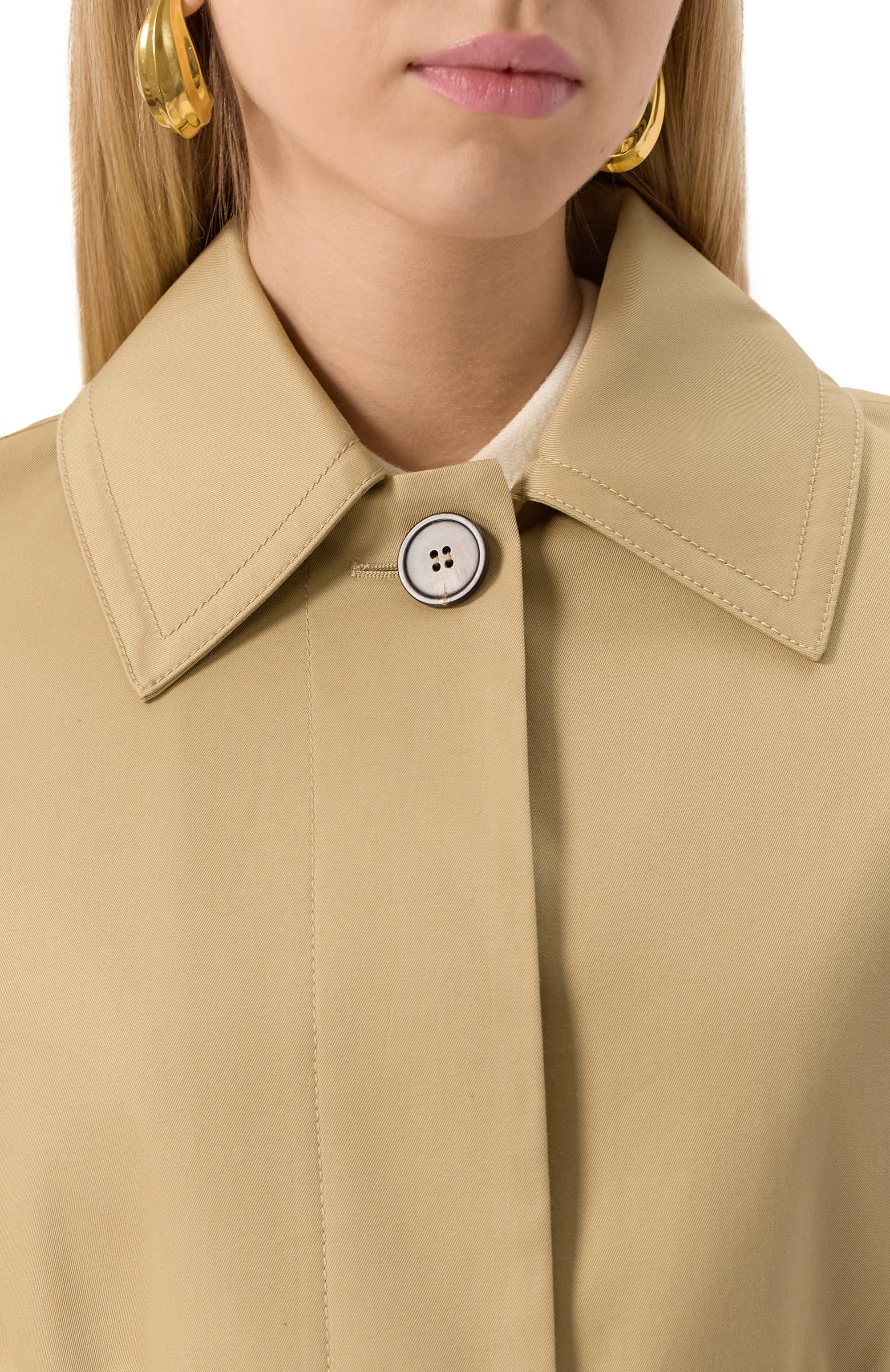 Хлопковый плащ MAX MARA STUDIO, арт. PIST0IA, фото 5