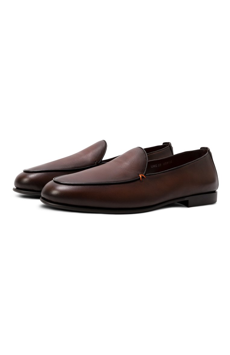 Кожаные лоферы vibe SANTONI, арт. MGEG19088SM0MMEM, фото 1