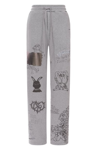 Женские хлопковые брюки DOMREBEL, арт. C0LLEGE SWEATPANTS