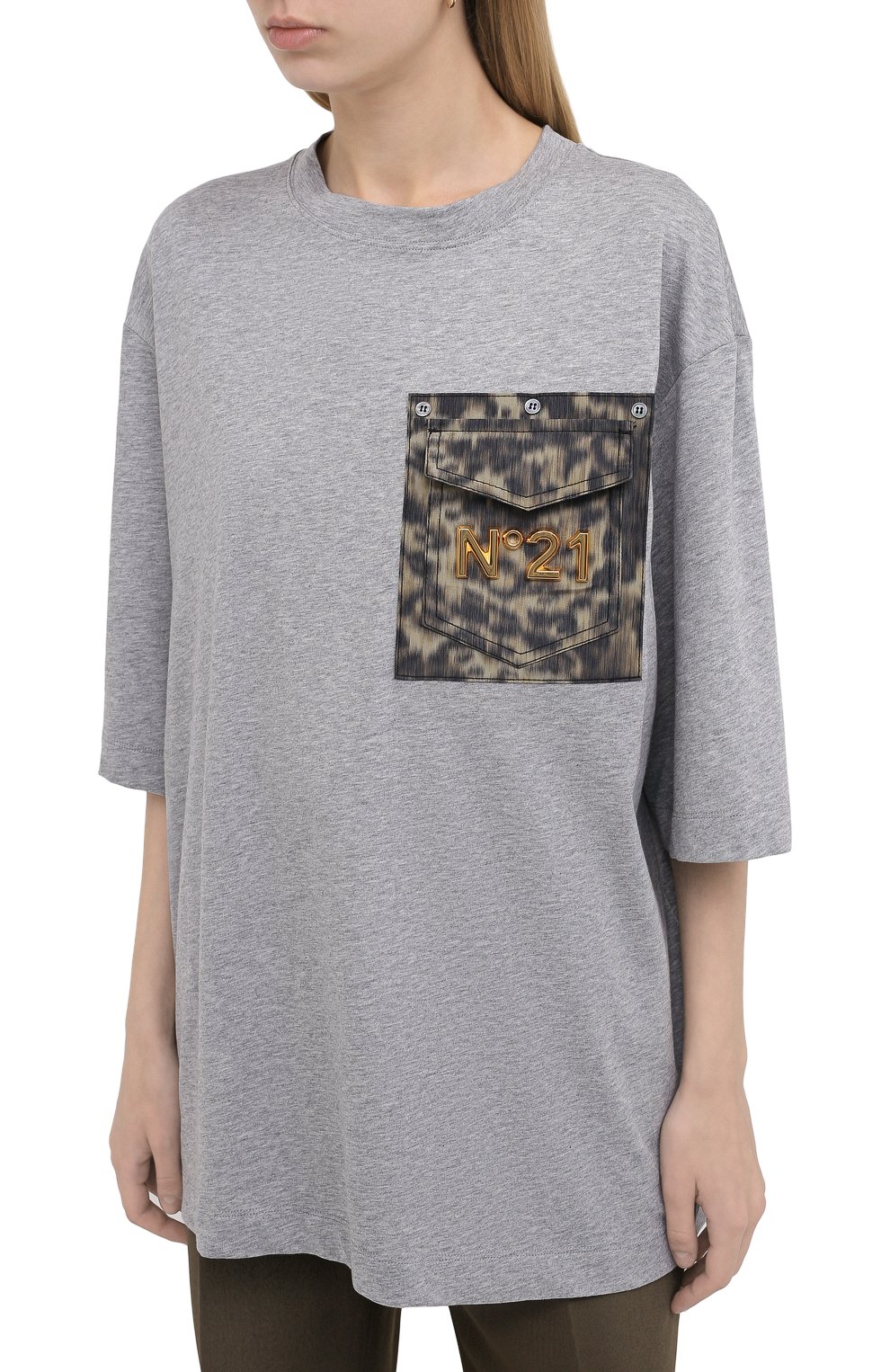 Хлопковая футболка N21, арт. 20I N2M0/F042/4157, фото 3