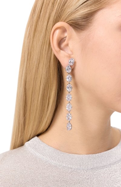 Моносерьга 88 JEWLIA серебряного цвета по цене 25500 руб., арт. JR-211Л, фото 2 Моносерьга 88 JEWLIA, арт. JR-211Л, фото 2