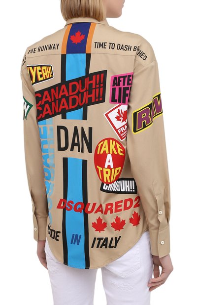 Хлопковая рубашка DSQUARED2, арт. S75DL0756/S36275, фото 4