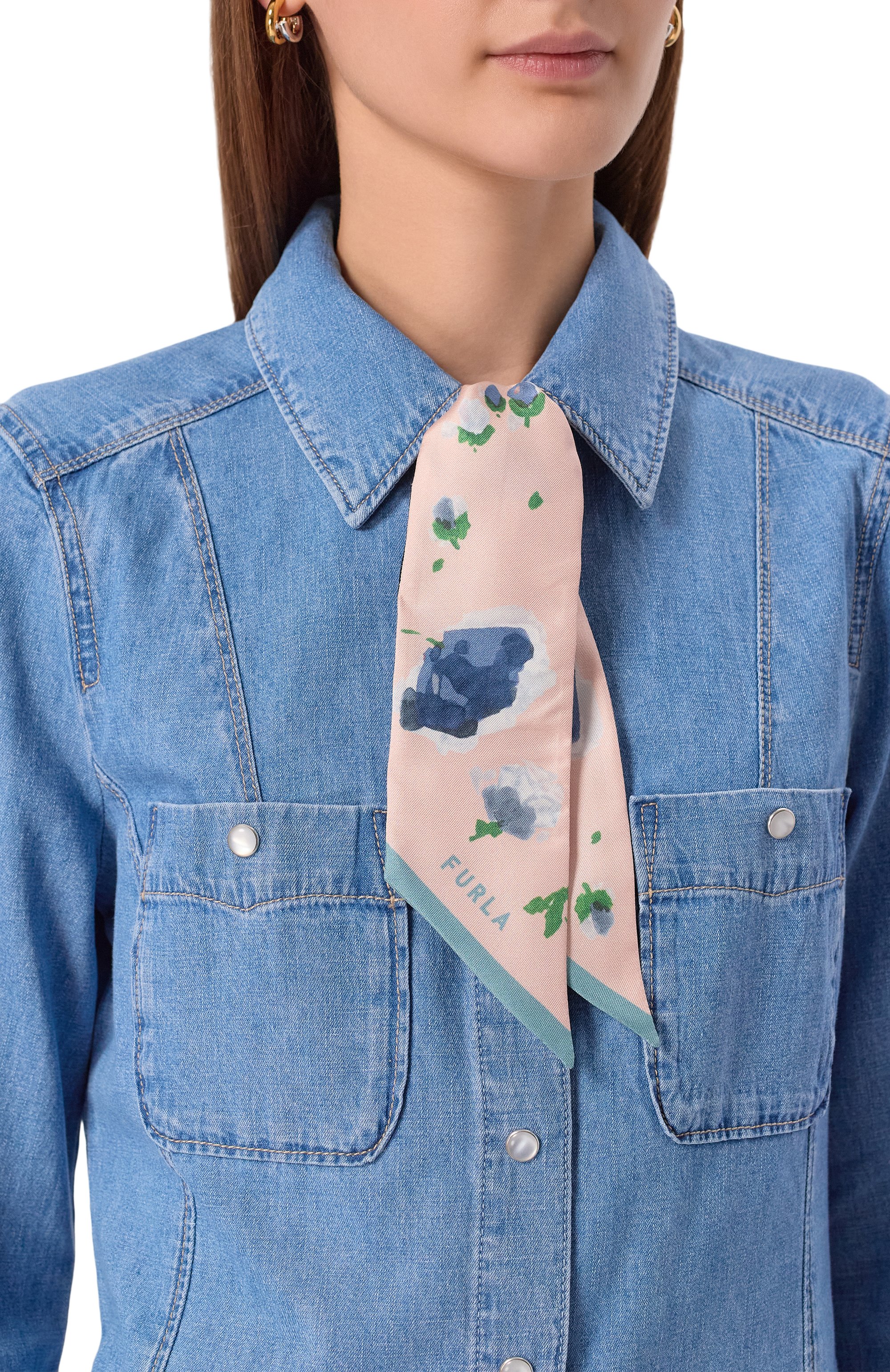 Шелковый шарф-твилли FURLA, арт. WT00022/BX3856, фото 2