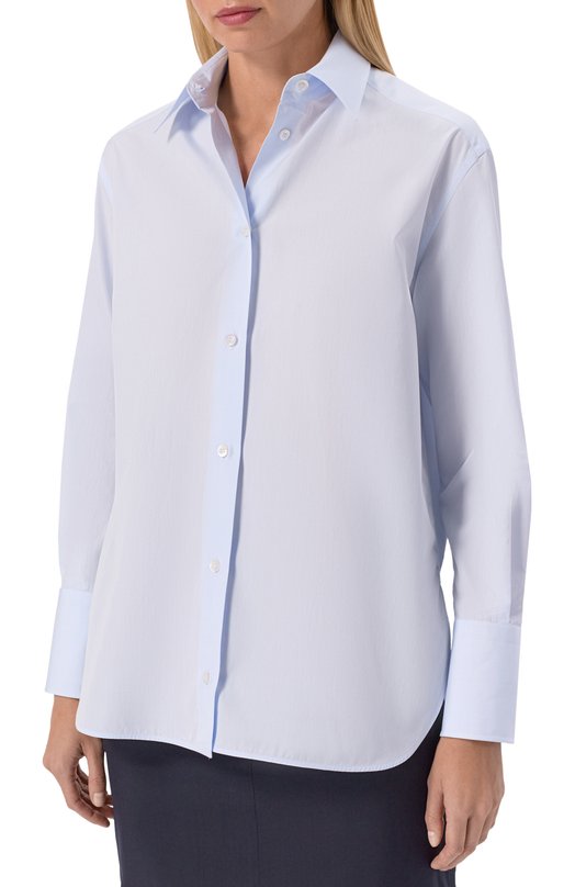 Хлопковая рубашка MVST M25.1PW.B009/1867 Голубой  M25.1PW.B009/1867 Фото 3