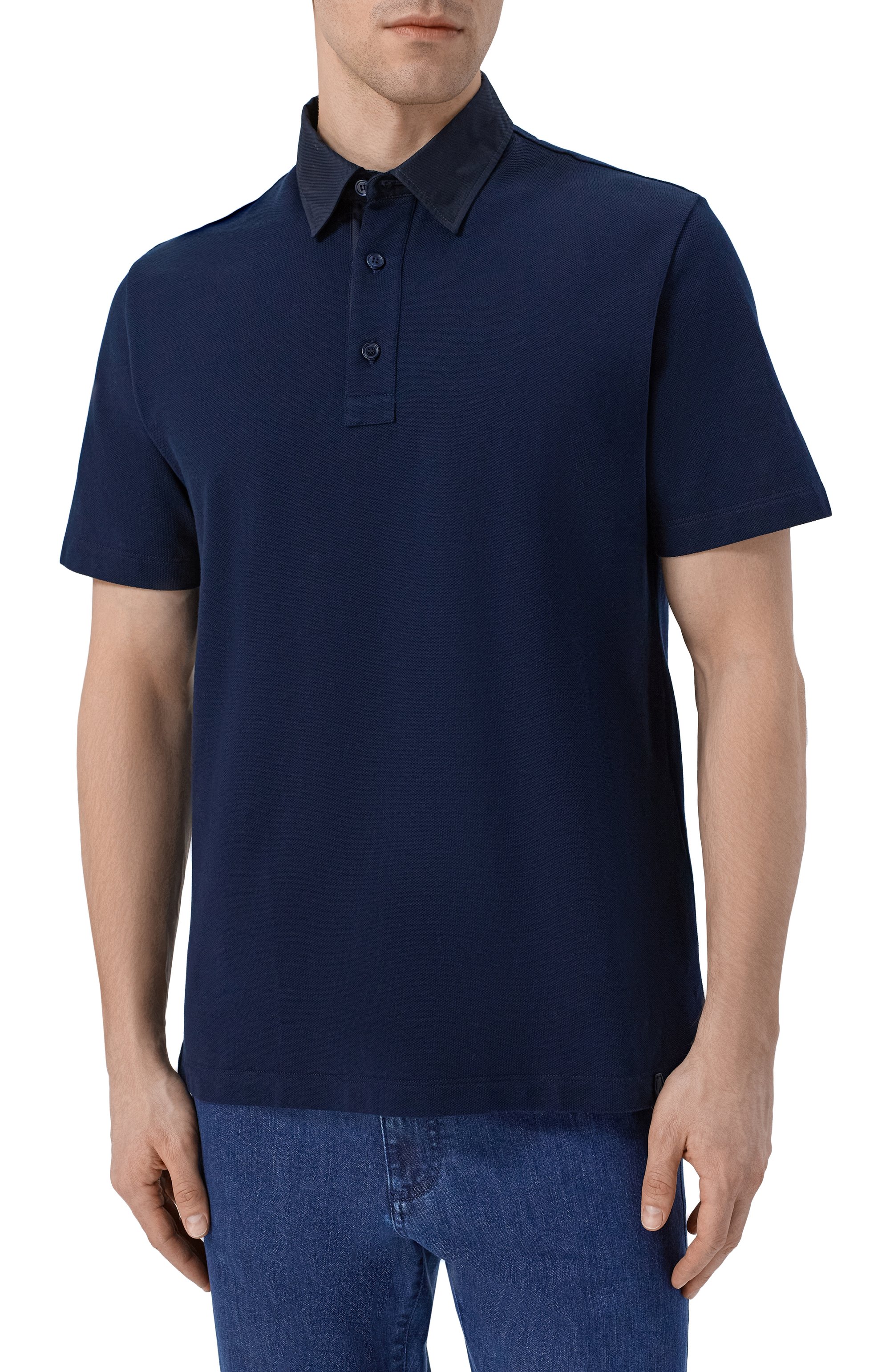 Хлопковое поло BRIONI, арт. UJUP0L/PA627, фото 3