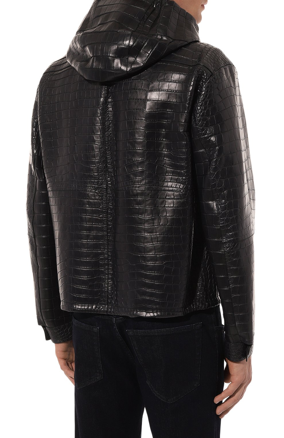 Куртка из кожи аллигатора PRADA, арт. UPW161-016-F0008, фото 4