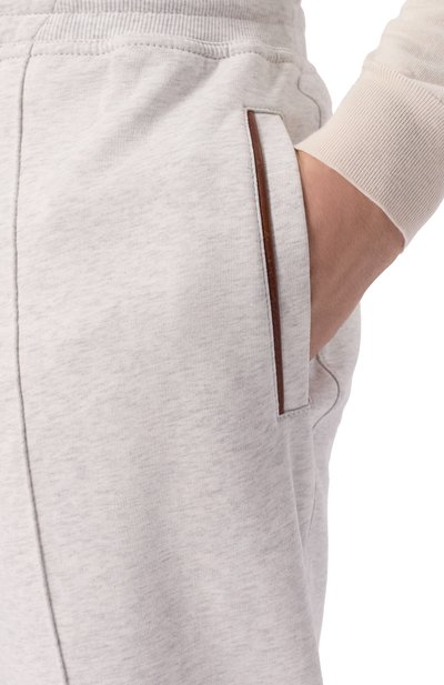 Хлопковые джоггеры BRUNELLO CUCINELLI, арт. MW8633315G, фото 5