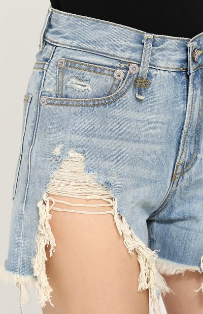 Джинсовые мини-шорты с потертостями R13, арт. R13W0190-417, фото 5