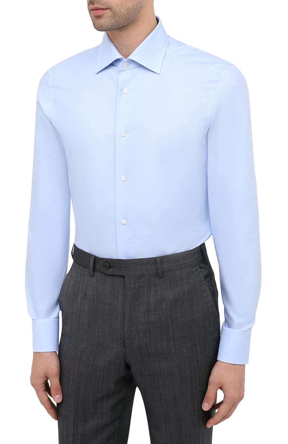 Хлопковая сорочка ZEGNA, арт. 801030/9MS0BR, фото 3