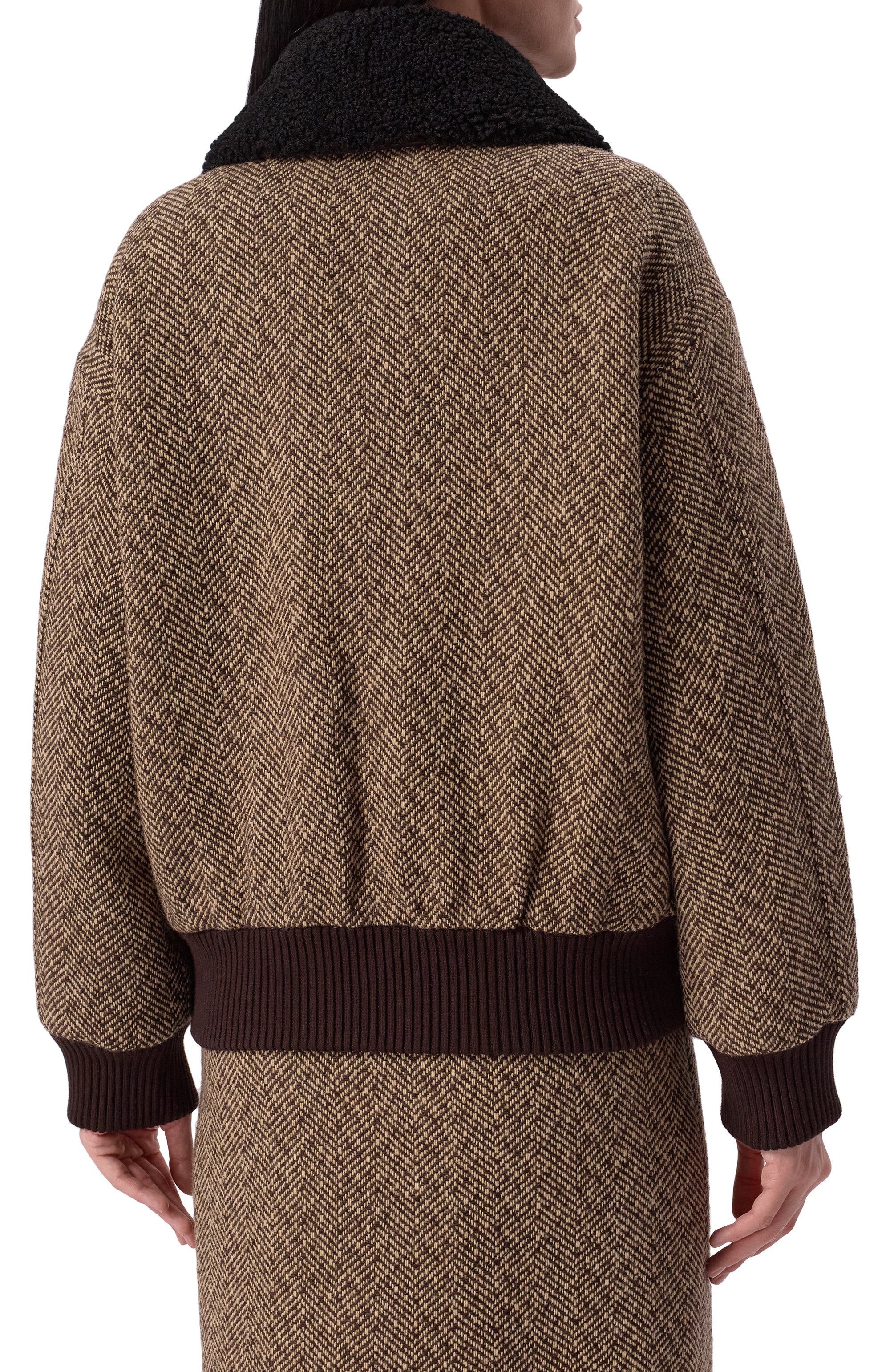 Бомбер SELF-PORTRAIT, арт. RS25-084JA-BR, фото 4