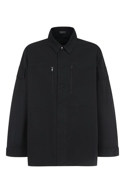 Мужская хлопковая куртка-рубашка garde-robe BALENCIAGA, арт. 814719/TQP13