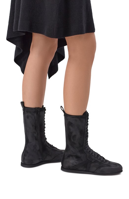 Замшевые кеды Fides Ann Demeulemeester B0012568/LT147 Чёрный  B0012568/LT147 Фото 2