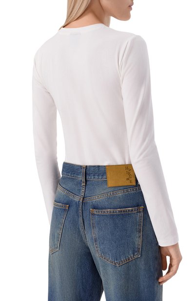 Хлопковое боди COMME DES FUCKDOWN белого цвета по цене 6725 руб., арт. CFABW01383, фото 4 Хлопковое боди COMME DES FUCKDOWN, арт. CFABW01383, фото 4