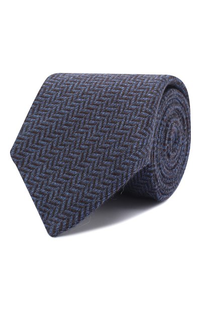 Мужской галстук из шелка и кашемира CANALI, арт. 70/HX02932
