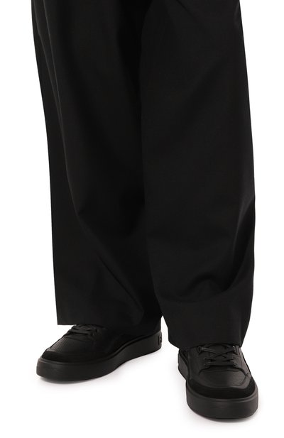 Кожаные кеды b-court BALMAIN черного цвета по цене 74950 руб., арт. BM1VI344/LUST, фото 3 Кожаные кеды b-court BALMAIN, арт. BM1VI344/LUST, фото 3