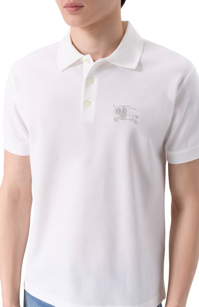 Хлопковое поло BURBERRY, арт. 8119009, фото 5