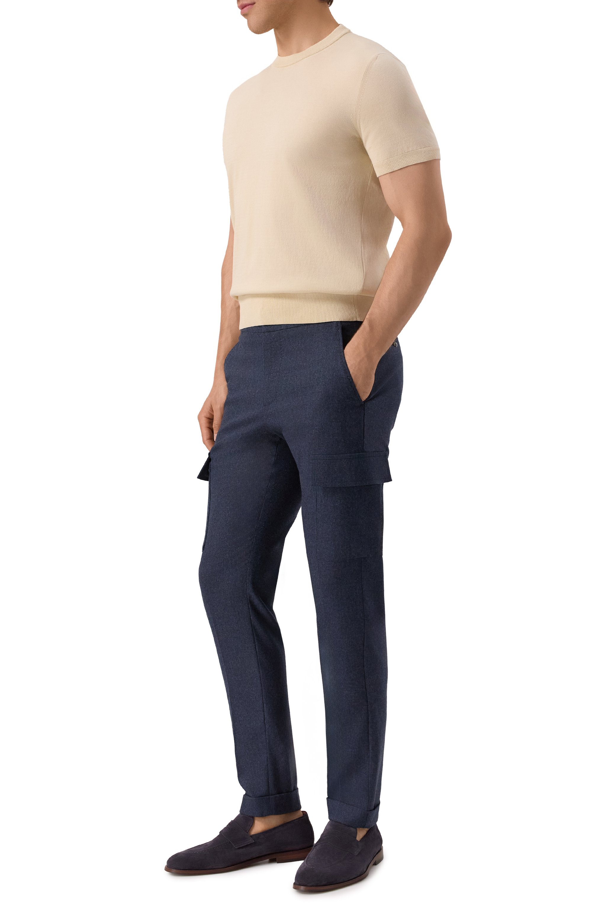 Брюки-карго из шерсти и кашемира MARCO PESCAROLO, арт. T0R/5229, фото 2