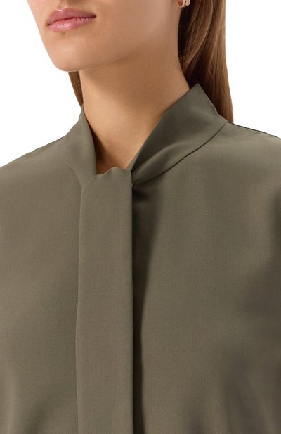 Блузка SELF-PORTRAIT хаки цвета по цене 49950 руб., арт. PF25016TG, фото 5 Блузка SELF-PORTRAIT, арт. PF25016TG, фото 5