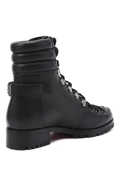 Кожаные ботинки who runs CHRISTIAN LOUBOUTIN, арт. who runs flat calf, фото 4