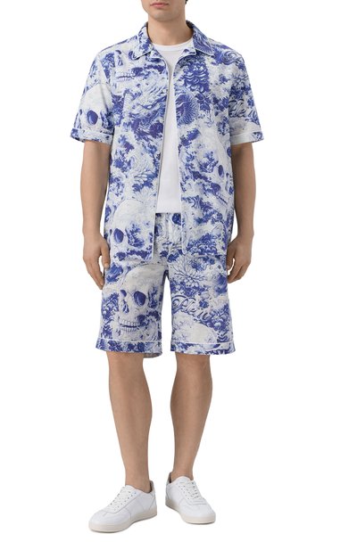 Мужская рубашка изо льна и хлопка PHILIPP PLEIN, арт. SAFC MRP2551 PTE003N