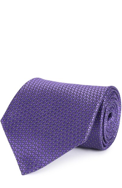 Мужской шелковый галстук с узором ZEGNA, арт. Z9E121XW