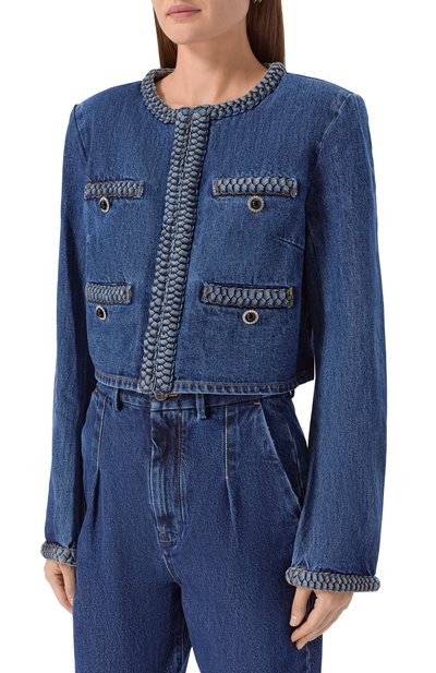 Джинсовый жакет SELF-PORTRAIT, арт. AW25814JBL, фото 3