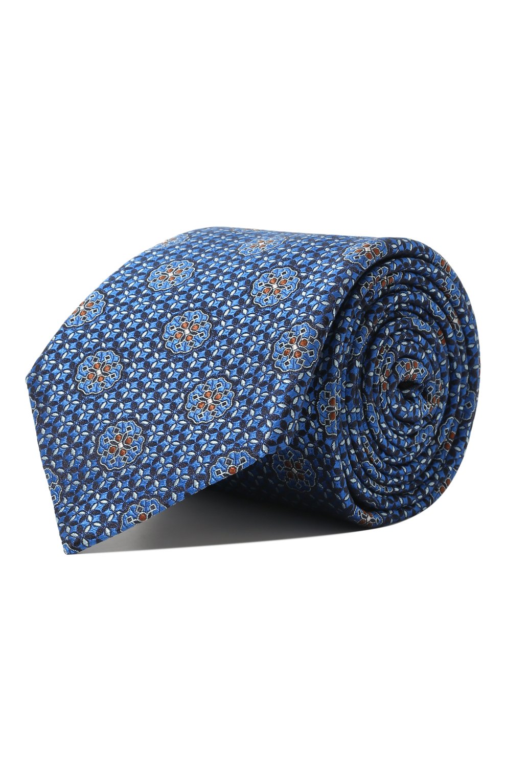 Шелковый галстук CANALI синего цвета по цене 14650 руб., арт. 18/HJ03405, фото 1 Шелковый галстук CANALI, арт. 18/HJ03405, фото 1
