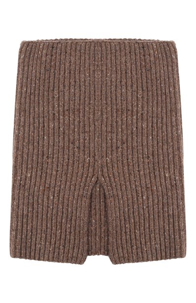 Кашемировый шарф-снуд UMA WANG светло-коричневого цвета по цене 46350 руб., арт. UK0040, фото 4 Кашемировый шарф-снуд UMA WANG, арт. UK0040, фото 4