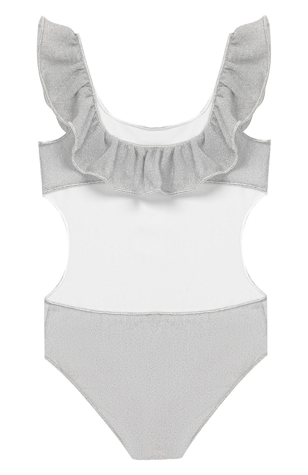 Слитный купальник OSEREE серебряного цвета по цене 14750 руб., арт. LIVS904 G/MAILL0T LUREX, фото 2 Слитный купальник OSEREE, арт. LIVS904 G/MAILL0T LUREX, фото 2