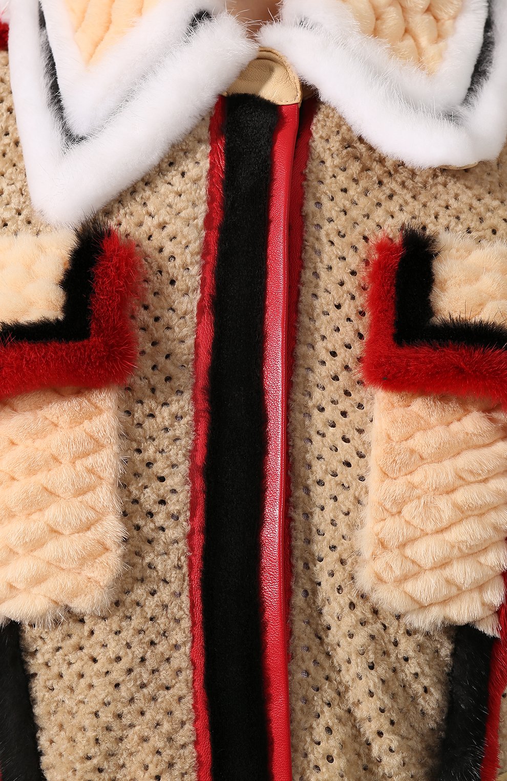 Пальто с меховой отделкой FENDI, арт. FNF83H A7VZ, фото 5