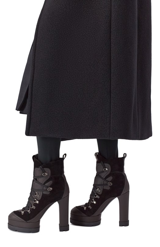 Кожаные ботильоны Nancy Casadei 1R538A1201/N0MAD Чёрный  1R538A1201/N0MAD Фото 2
