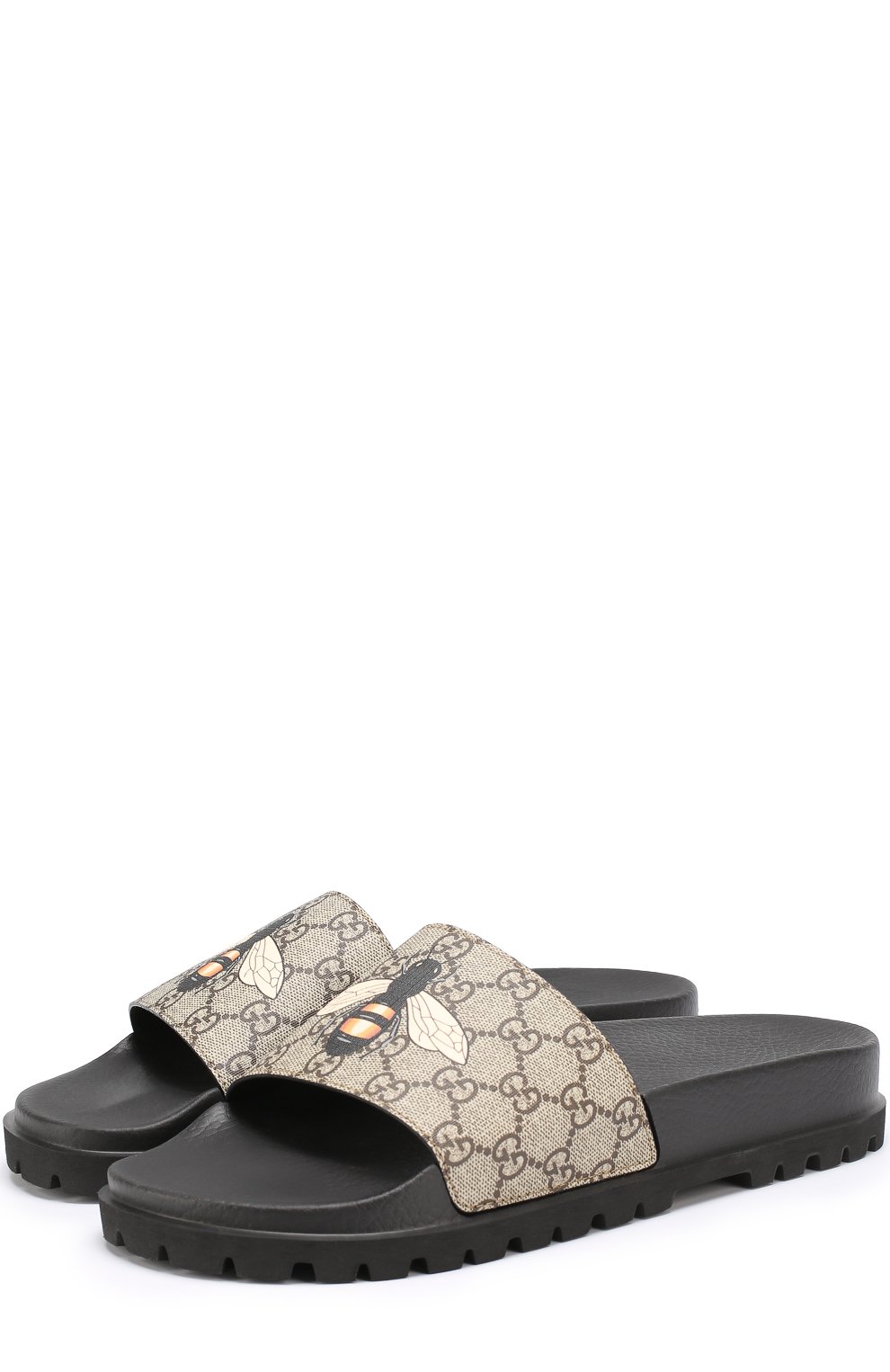 Шлепанцы на толстой подошве с принтом GUCCI, арт. 456243/K5V00, фото 1