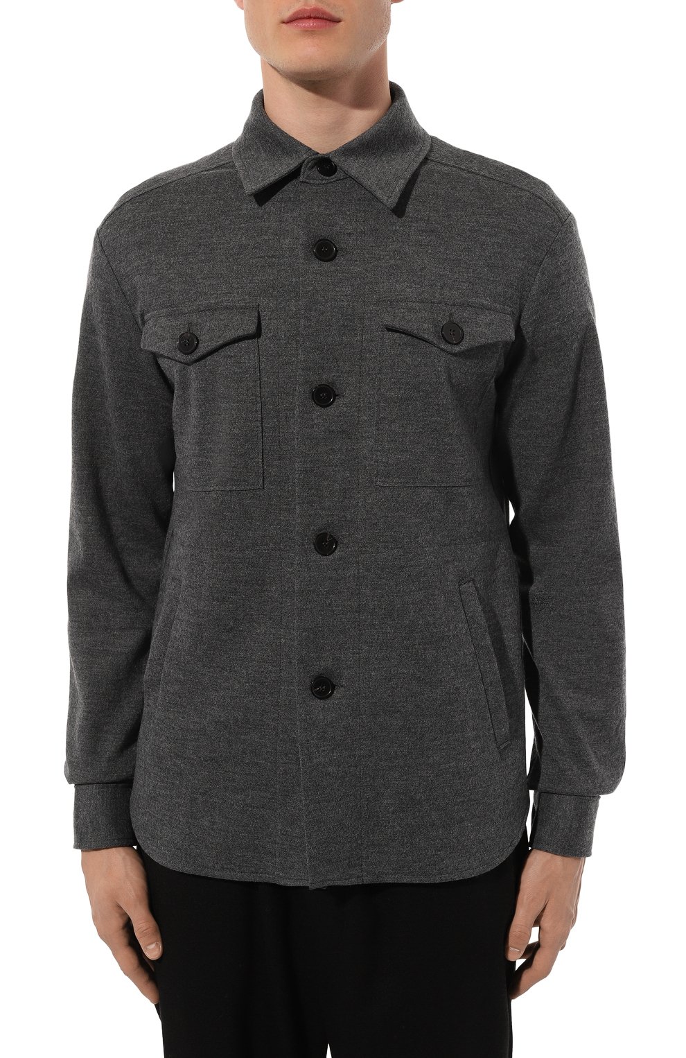 Шерстяная куртка-рубашка HARRIS WHARF LONDON, арт. C9320MYM, фото 3