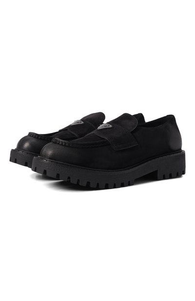 Мужские замшевые лоферы PRADA, арт. 2DE151 G001/0B2