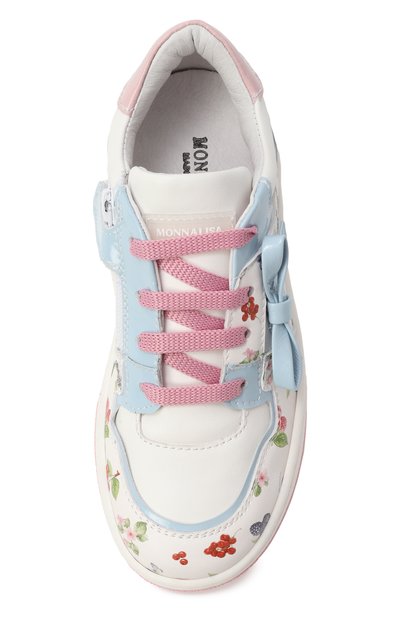 Кеды MONNALISA белого цвета по цене 33700 руб., арт. 8CE016, фото 4 Кеды MONNALISA, арт. 8CE016, фото 4