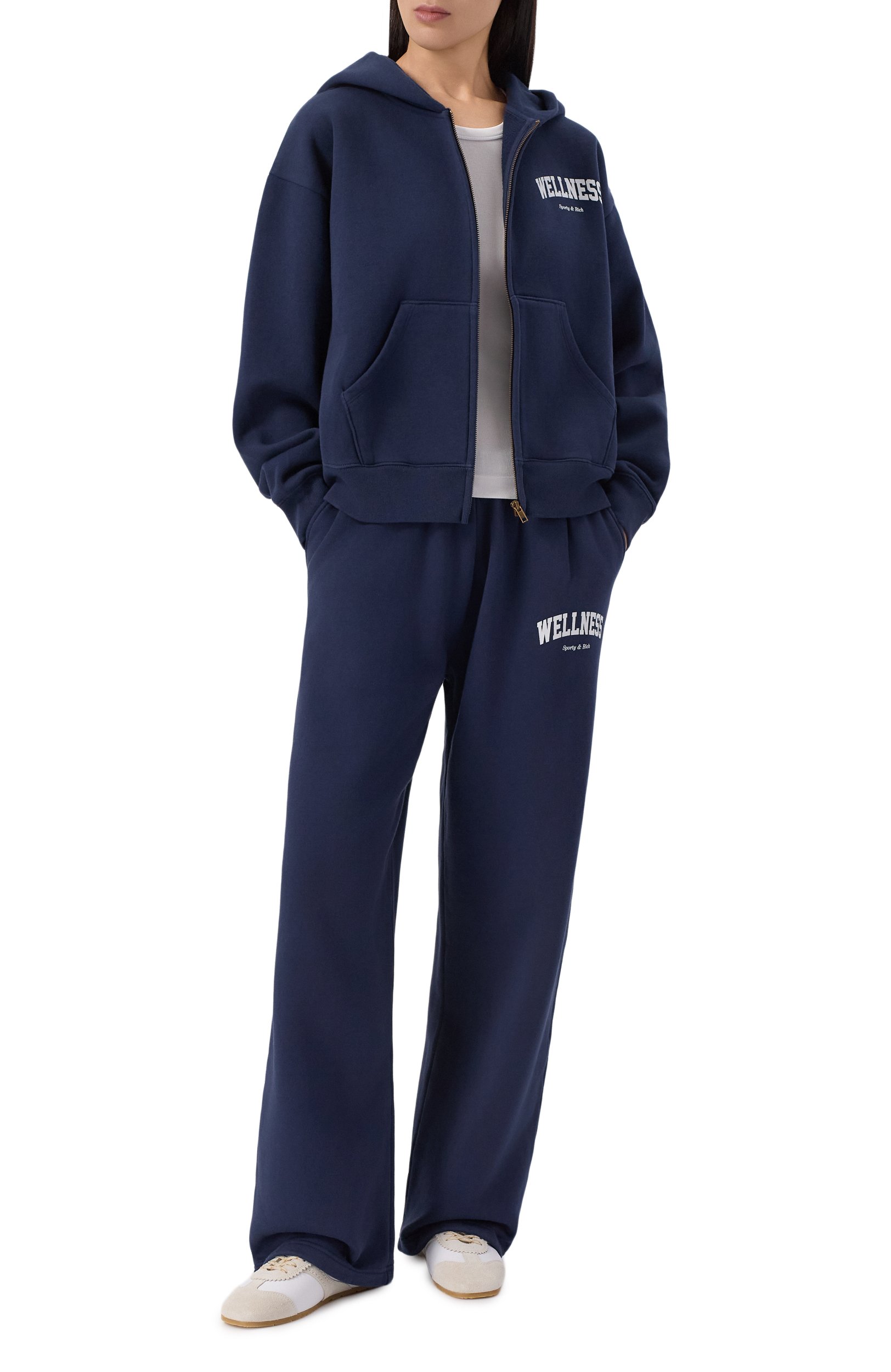 Хлопковая толстовка SPORTY AND RICH, арт. ST09473001BL106, фото 2