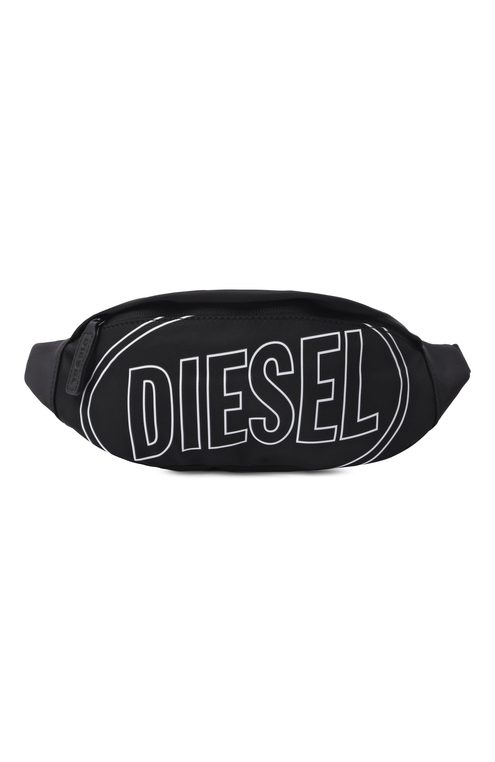 Поясная сумка warmy DIESEL черного цвета по цене 9680 руб., арт. J03137/KXBEW, фото 1 Поясная сумка warmy DIESEL, арт. J03137/KXBEW, фото 1