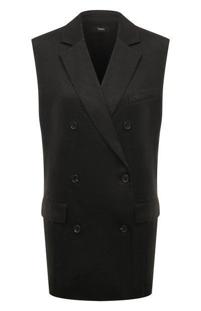 Женский жилет изо льна и вискозы THEORY, арт. 00403101
