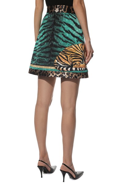 Юбка из вискозы и хлопка DOLCE & GABBANA, арт. I4J34W/GDATE, фото 4