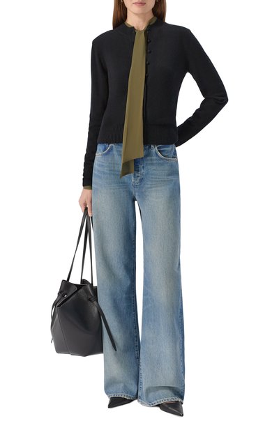 Кардиган из шерсти и кашемира ELLYME черного цвета по цене 18900 руб., арт. 00346, фото 2 Кардиган из шерсти и кашемира ELLYME, арт. 00346, фото 2