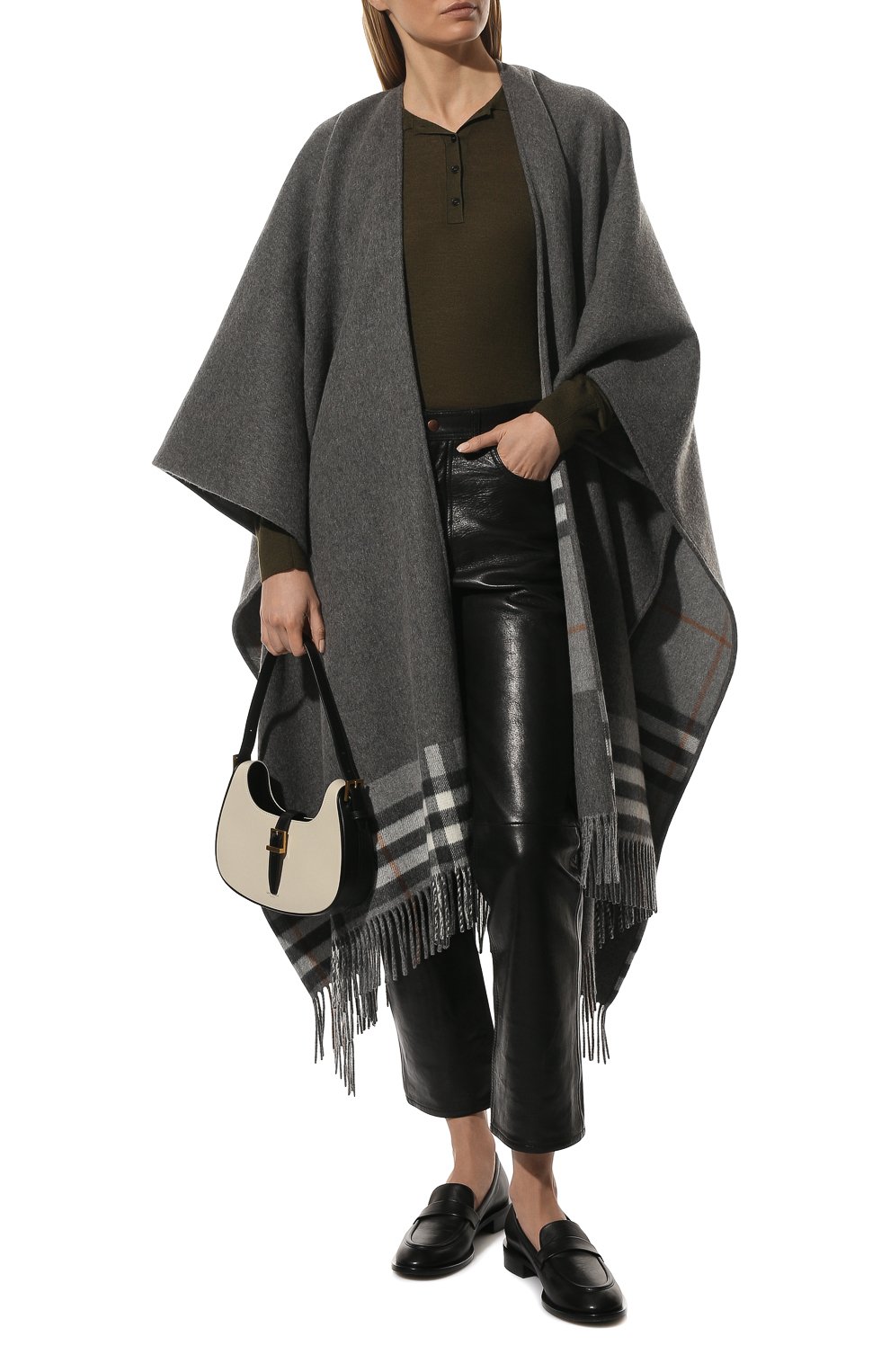 Накидка из смеси шерсти и кашемира BURBERRY, арт. 8047594, фото 2