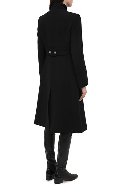 Шерстяное пальто DOLCE & GABBANA черного цвета по цене 370500 руб., арт. F0Z21T/FU2C0, фото 4 Шерстяное пальто DOLCE & GABBANA, арт. F0Z21T/FU2C0, фото 4