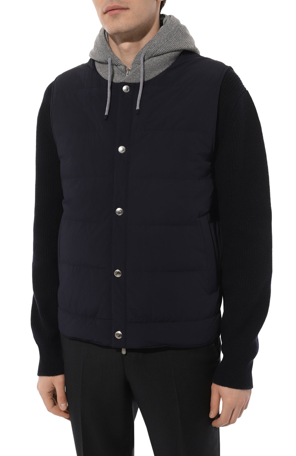 Пуховый жилет BRUNELLO CUCINELLI, арт. MM4037346G, фото 3