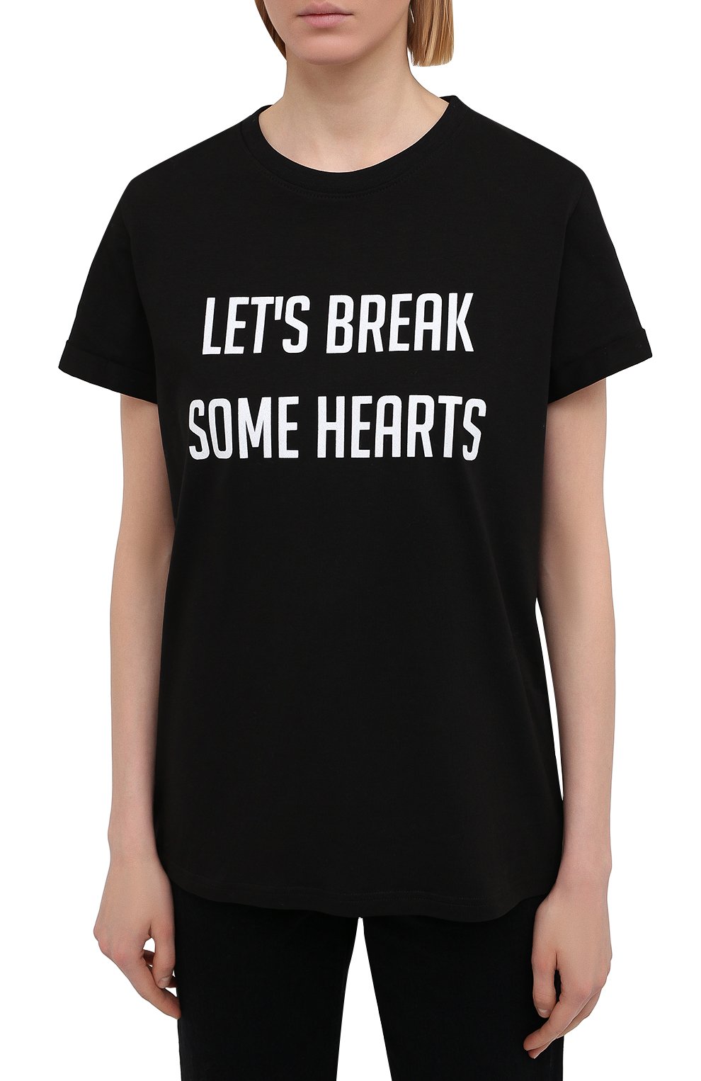 Хлопковая футболка SEVEN LAB, арт. T20-BR HEART black, фото 3