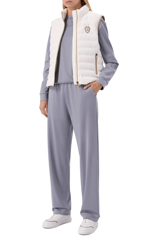 Брюки из шелка и хлопка MVST M25.2MW.T403/SC00 Серый  M25.2MW.T403/SC00 Фото 2