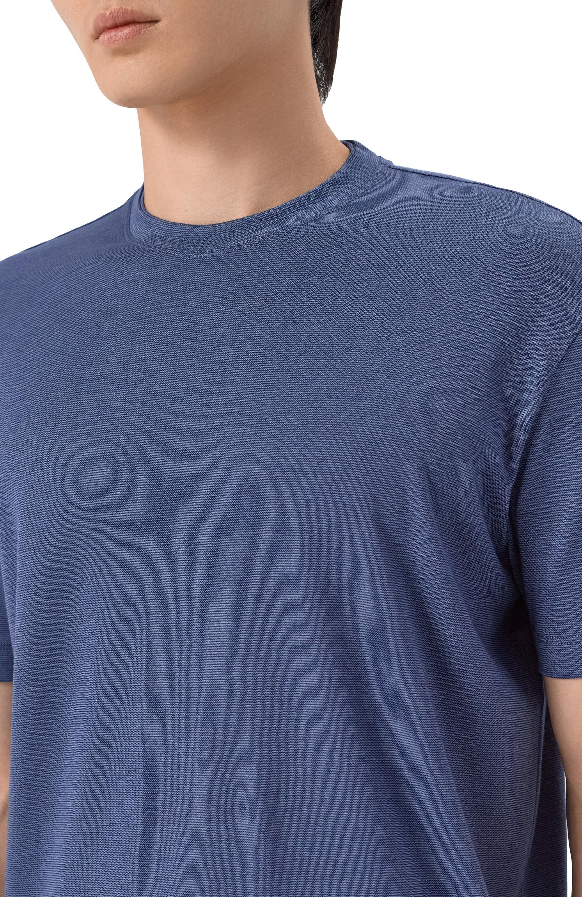 Футболка из хлопка и лиоцелла PAUL&SHARK, арт. 25411026_001, фото 5